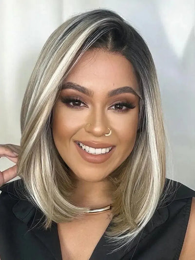 Lace Front Tela HD Loira Repartição Livre 13&times;4